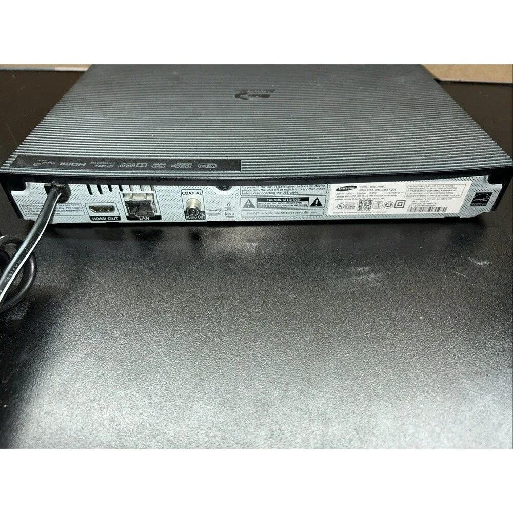 Samsung BD-JM57 Blu-Ray / DVD Player (HDMI) w/ Remote - Tested - Fast Shipping